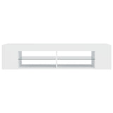 TV Cabinet with LED Lights White 135x39x30 cm