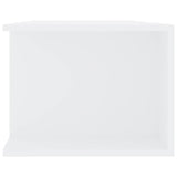 TV Cabinet with LED Lights White 135x39x30 cm
