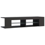 TV Cabinet with LED Lights Grey 135x39x30 cm