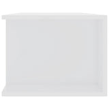 TV Cabinet with LED Lights High Gloss White 135x39x30 cm