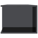 TV Cabinet with LED Lights High Gloss Grey 135x39x30 cm - Extra Image