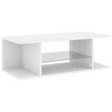 TV Cabinet with LED Lights White 90x39x30 cm