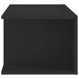 TV Cabinet with LED Lights Black 90x39x30 cm - Rear View
