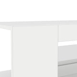 TV Cabinet with LED Lights High Gloss White 90x39x30 cm - Extra Image