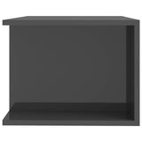 TV Cabinet with LED Lights High Gloss Grey 90x39x30 cm