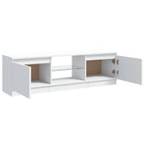 TV Cabinet with LED Lights White 120x30x36 cm - Extra Image