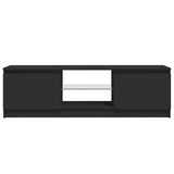 TV Cabinet with LED Lights Black 120x30x36 cm - Extra Image