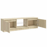 TV Cabinet with LED Lights Sonoma Oak 120x30x36 cm