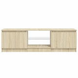 TV Cabinet with LED Lights Sonoma Oak 120x30x36 cm