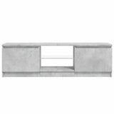 TV Cabinet with LED Lights Concrete Grey 120x30x36 cm