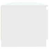 TV Cabinet with LED Lights White 140x40x36 cm - Extra Image