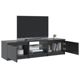 TV Cabinet with LED Lights Grey 140x40x36 cm