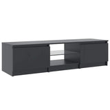 TV Cabinet with LED Lights Grey 140x40x36 cm