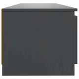 TV Cabinet with LED Lights Grey 140x40x36 cm