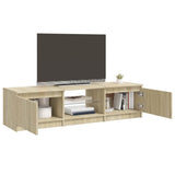TV Cabinet with LED Lights Sonoma Oak 140x40x36 cm