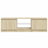 TV Cabinet with LED Lights Sonoma Oak 140x40x36 cm