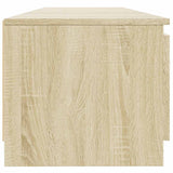 TV Cabinet with LED Lights Sonoma Oak 140x40x36 cm