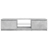 TV Cabinet with LED Lights Concrete Grey 140x40x36 cm - Extra Image
