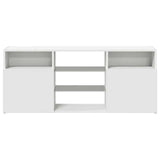 TV Cabinet with LED Lights White 120x30x50 cm - Close-Up Angle