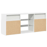TV Cabinet with LED Lights White 120x30x50 cm - Extra Image