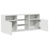 TV Cabinet with LED Lights White 120x30x50 cm - Extra Image