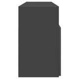 TV Cabinet with LED Lights Grey 120x30x50 cm
