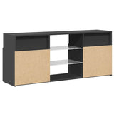 TV Cabinet with LED Lights Grey 120x30x50 cm