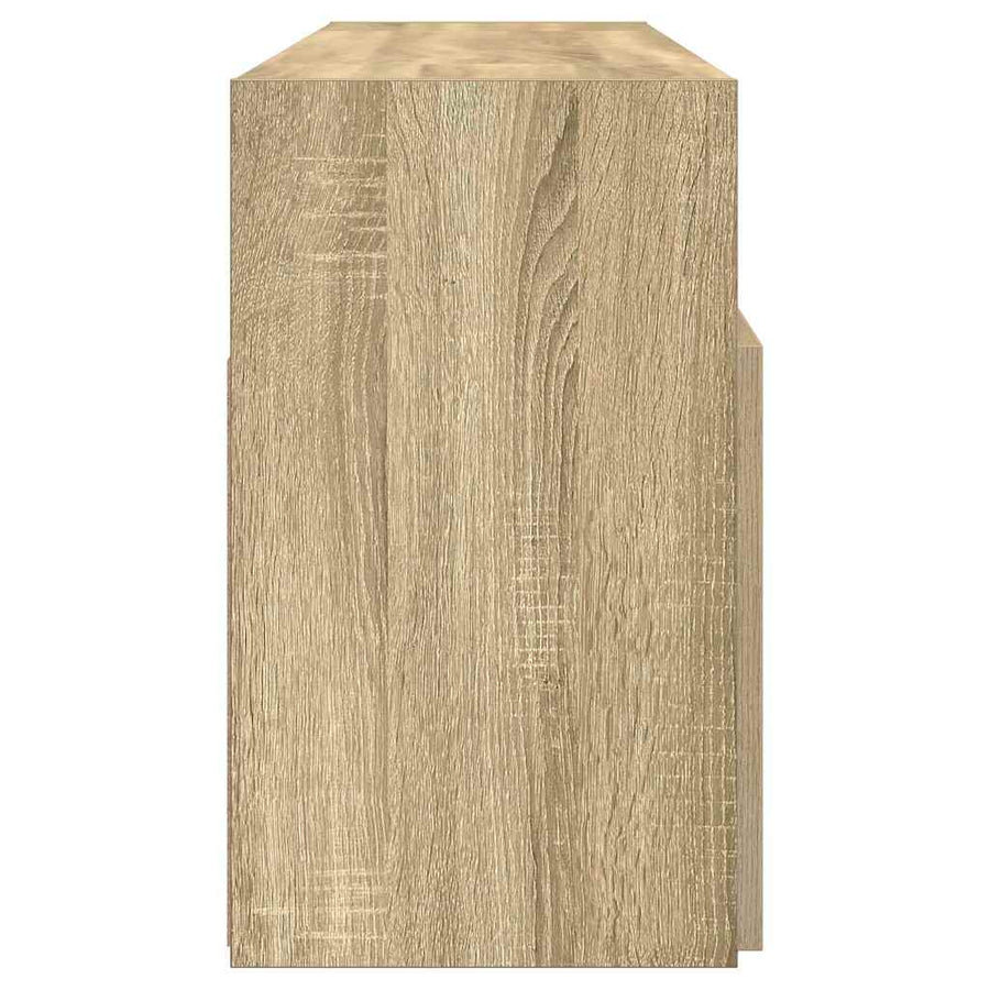 TV Cabinet with LED Lights Sonoma Oak 120x30x50 cm