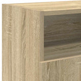 TV Cabinet with LED Lights Sonoma Oak 120x30x50 cm - Extra Image