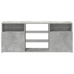 TV Cabinet with LED Lights Concrete Grey 120x30x50 cm