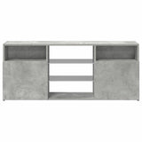 TV Cabinet with LED Lights Concrete Grey 120x30x50 cm - Close-Up Angle