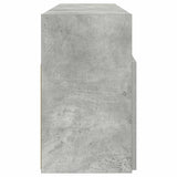 TV Cabinet with LED Lights Concrete Grey 120x30x50 cm - Low Angle