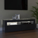 TV Cabinet with LED Lights Grey 120x35x40 cm