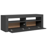 TV Cabinet with LED Lights Grey 120x35x40 cm