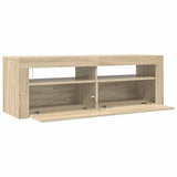 TV Cabinet with LED Lights Sonoma Oak 120x35x40 cm - Extra Image