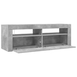 TV Cabinet with LED Lights Concrete Grey 120x35x40 cm - Extra Image