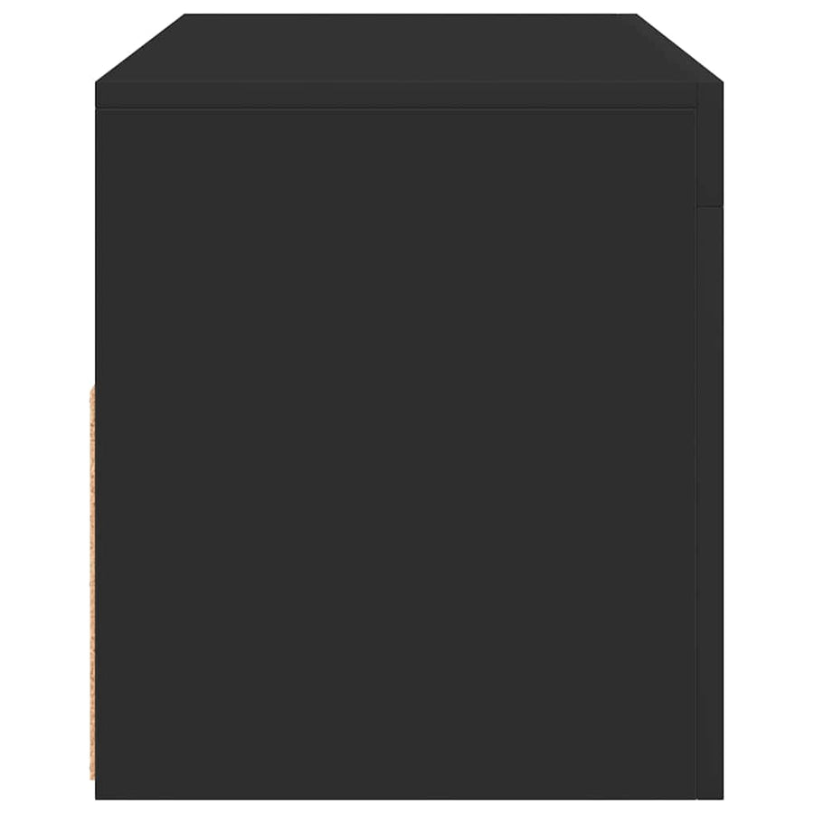 TV Cabinet with LED Lights Black 90x35x40 cm
