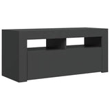 TV Cabinet with LED Lights Grey 90x35x40 cm