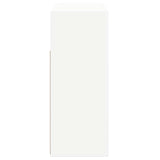 Sideboard with LED Lights White 115.5x30x75 cm