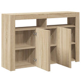 Sideboard with LED Lights Sonoma Oak 115.5x30x75 cm - Extra Image