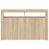 Sideboard with LED Lights Sonoma Oak 115.5x30x75 cm - Extra Image