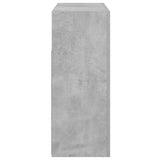 Sideboard with LED Lights Concrete Grey 116x30x75 cm