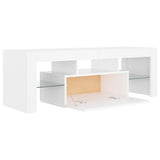 TV Cabinet with LED Lights White 120x35x40 cm - Extra Image
