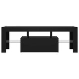 TV Cabinet with LED Lights Black 120x35x40 cm - Extra Image