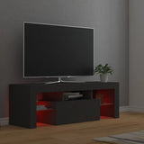 TV Cabinet with LED Lights Grey 120x35x40 cm