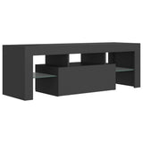 TV Cabinet with LED Lights Grey 120x35x40 cm