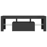 TV Cabinet with LED Lights Grey 120x35x40 cm - Extra Image