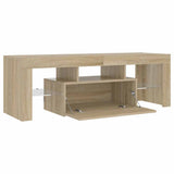 TV Cabinet with LED Lights Sonoma Oak 120x35x40 cm