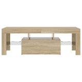 TV Cabinet with LED Lights Sonoma Oak 120x35x40 cm