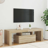 TV Cabinet with LED Lights Sonoma Oak 120x35x40 cm